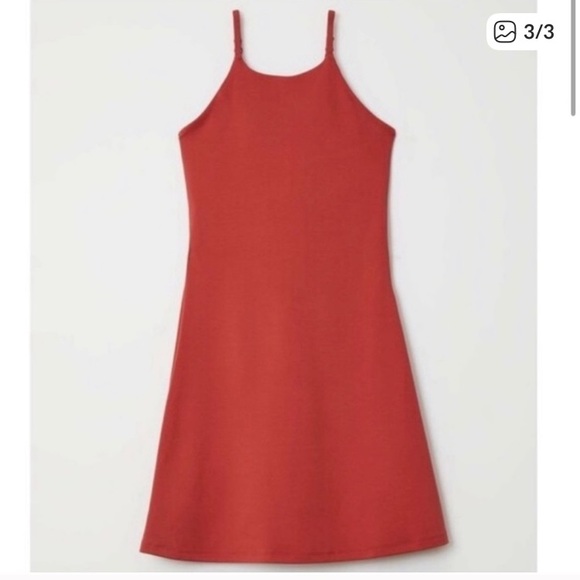 Girlfriend Collective Naomi Dress Lava XXL NWOT - Picture 1 of 6